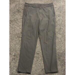 Lululemon Pants Men’s 33x28.5 Commission Slim Gray LM5AF2S ABC Warpstreme
